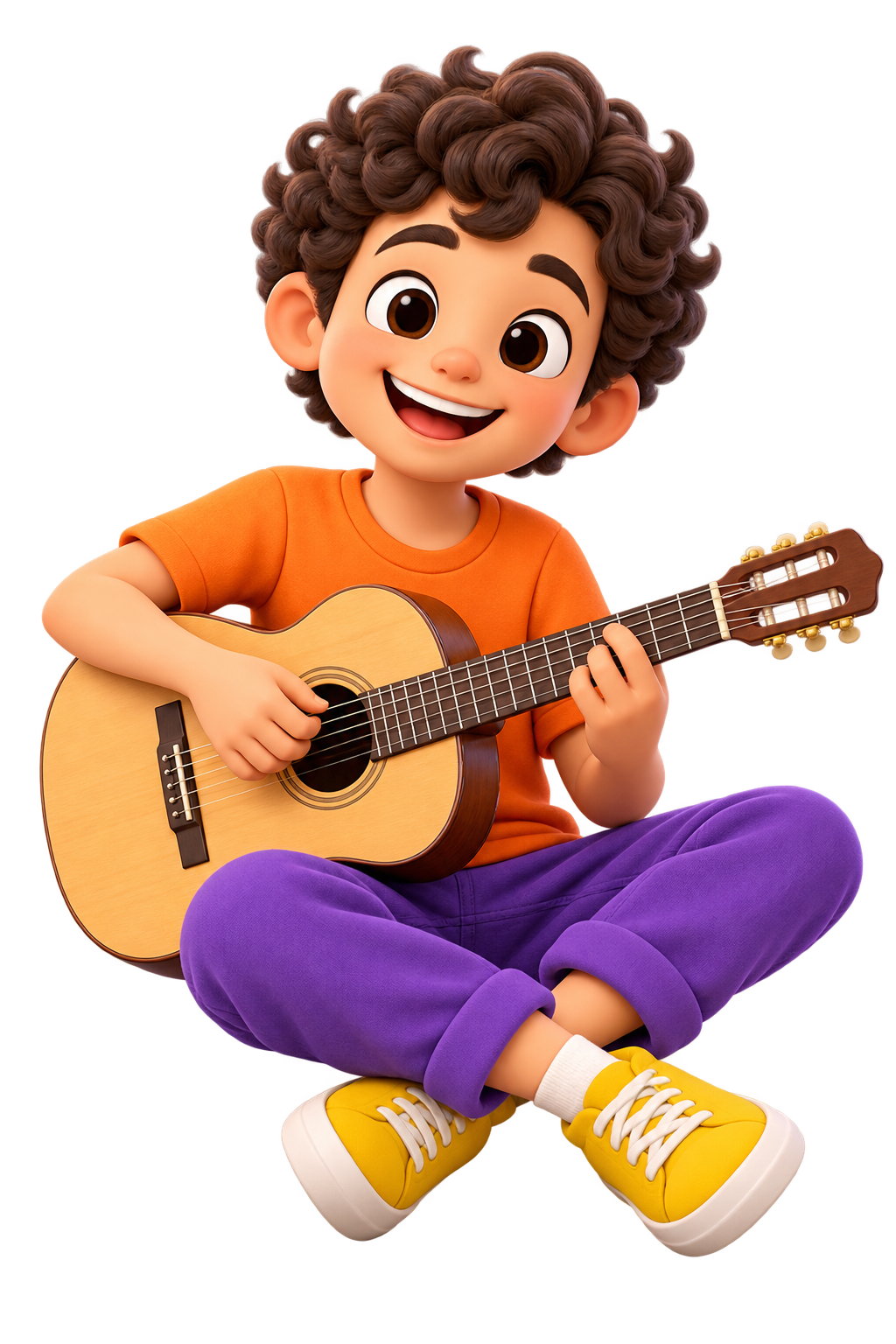 Grato joue de la guitare avec ses doigts